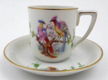 Moka šálek s okrasným ptactvem - Rosenthal Moka šálek s okrasným ptactvem - Rosenthal