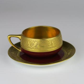 Koflík s miskou ve stylu art deco Koflík s miskou ve stylu art deco